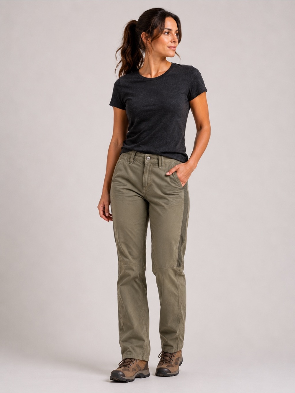 KÜHL (KUHL) Renegade Pants 8R Khaki Green Hiking Trail Stretch Performance